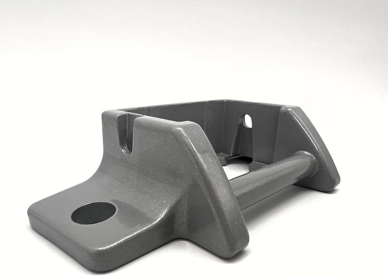 UYG for RV A&E Awning Replacement Foot - Die-Cast Metal - Painted Grey - w/Rivets（Grey 1 pc） - Image 4